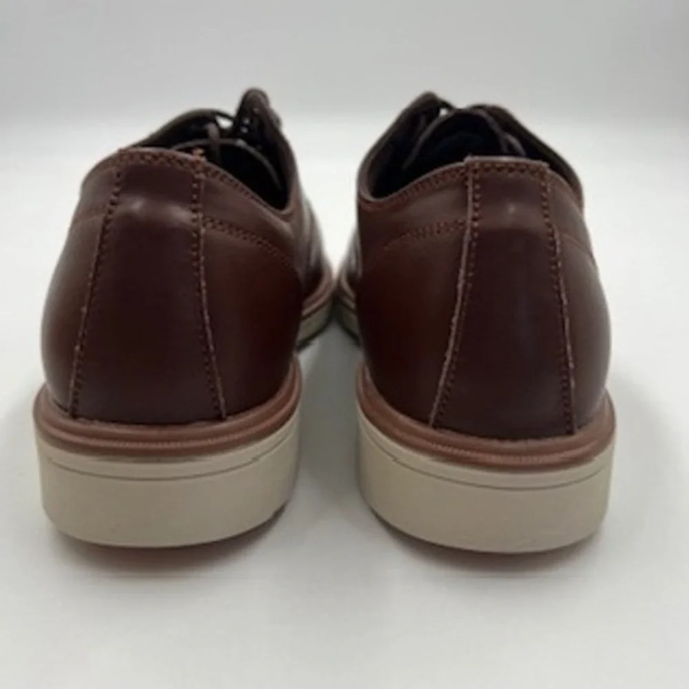 OrthoComfoot Mens leather Brown Oxford Dress Shoes OFLK07B Size‎ EU 42 US 9